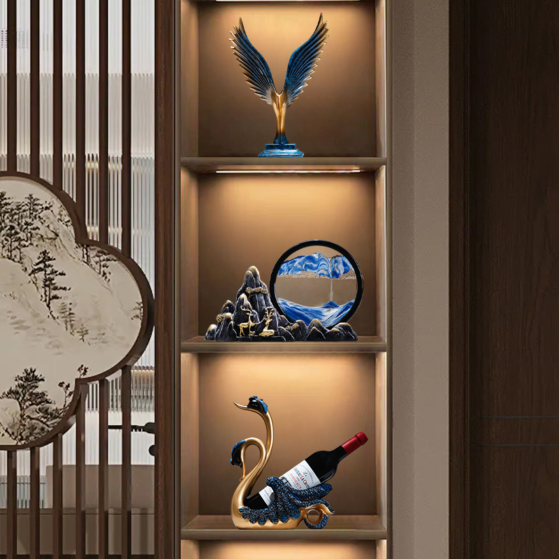 Fulu Mountain Scene Quicksand Drawing Creative Hourglass