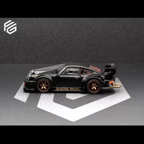 新品FG 1：64 合金汽车模型经典保时捷RWB930 合金四开门跑车模型 - 图2