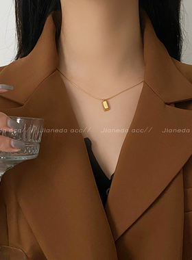 钛钢钛钢蛇骨链情侣不掉色