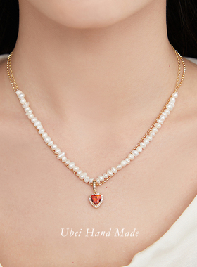 淡水珍珠项链法式浪漫