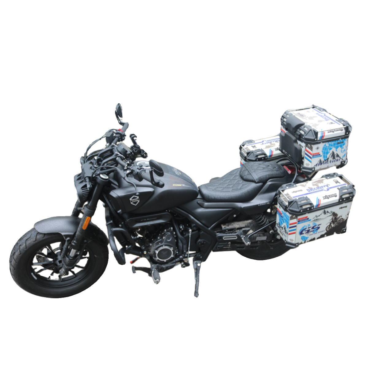 适用于隆鑫无极CU525铝合金三箱边箱尾箱 LX500-3A改装旅行箱配件,淘宝优惠券,粉丝福利购,淘宝优惠卷