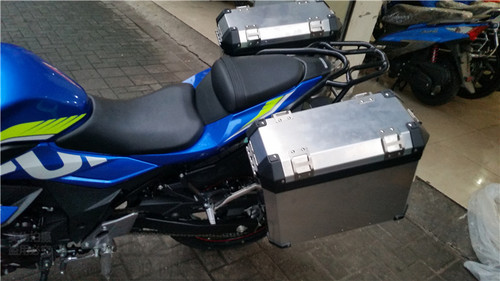 GSX250R铝合金边箱后货架铝合金尾箱侧箱后备箱旅行箱行李箱 - 图2
