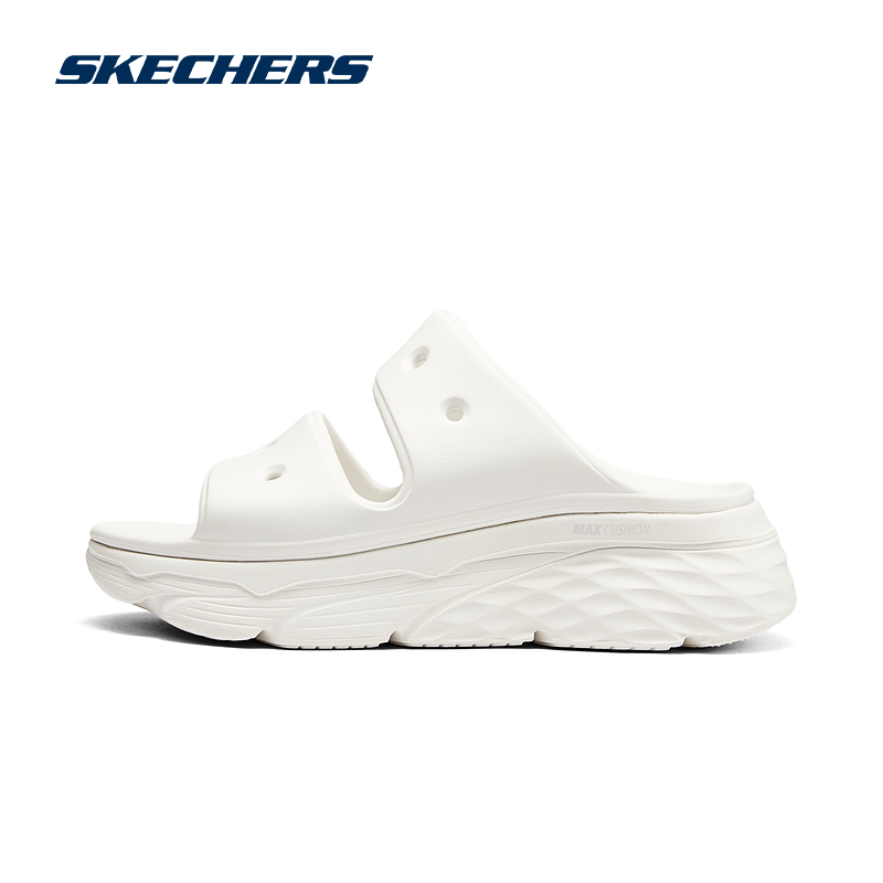 Skechers斯凯奇运动拖鞋女2024年春夏新款外穿厚底防滑耐磨时尚鞋 - 图1