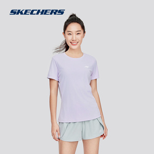 Skechers斯凯奇短袖短裤2024夏季速干运动套装男女款休闲吸湿透气