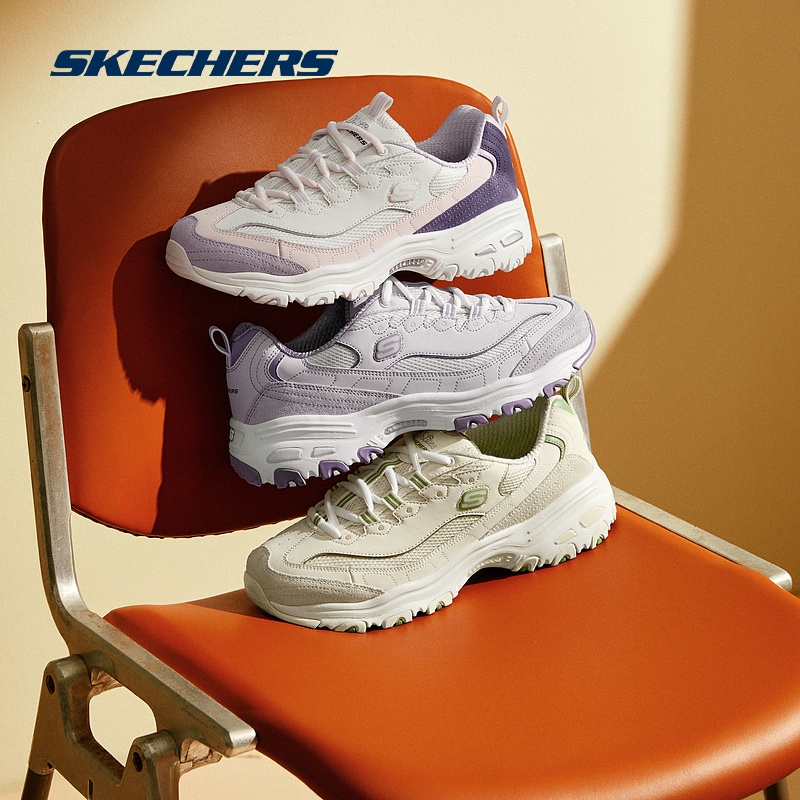 Skechers斯凯奇女子奶茶熊运动鞋休闲鞋复古经典甜美优雅老爹鞋