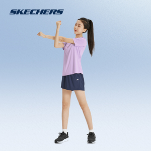 Skechers斯凯奇2024年新款运动套装男女速干吸湿透气休闲短裤短袖