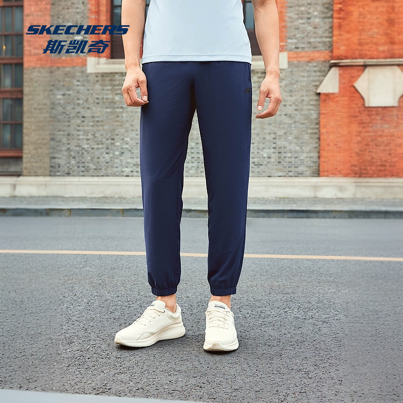 Skechers斯凯奇夏季新款男女子运动弹力长裤透气速干凉感舒适宽松