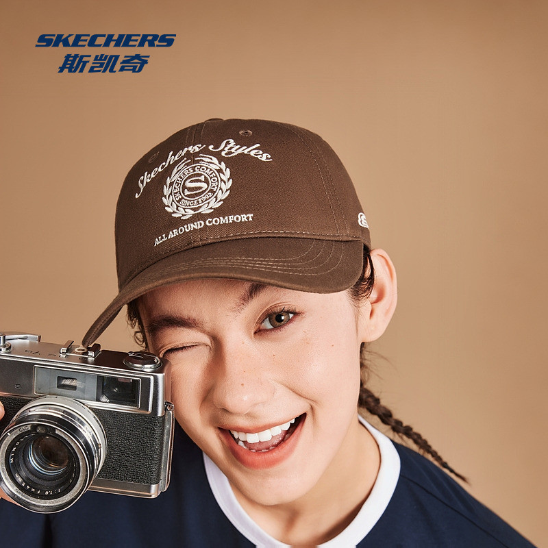 斯凯奇棒球帽男女同款时尚刺绣鸭舌帽显脸小户外防晒运动休闲帽,淘宝优惠券,粉丝福利购,淘宝优惠卷