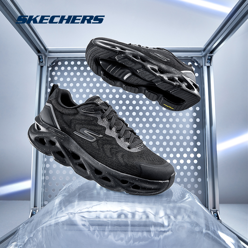 【赵露思同款】Skechers斯凯奇女鞋轻弹缓震男缓震气泡鞋跑步鞋 - 图2