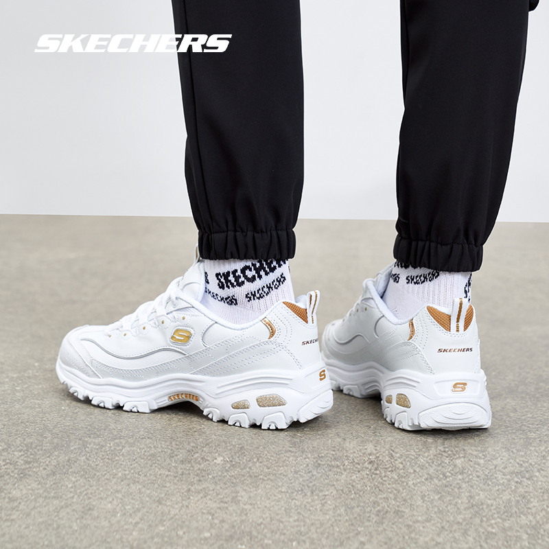 Skechers斯凱奇情侶老爹鞋小白熊2023夏男女鞋百搭休閑運動鞋子_skechers運動旗艦店_運動鞋new