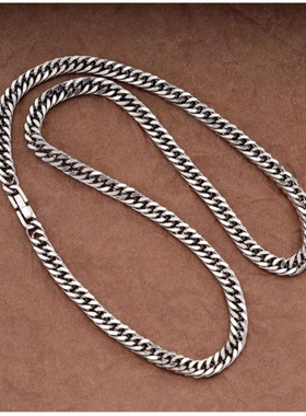 嘻哈欧美古巴项链钛钢