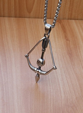 项链丘比特之箭电镀挂坠配饰