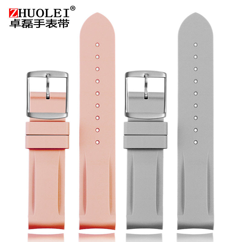 10色硅胶表带适配omega swatch手表 卓磊亨帝利配件