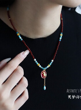 马年新年本命年新款小马项链