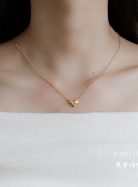 甜美精致滴油爱心新款锁骨链