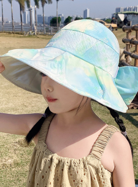 贝壳空顶户外春游夏季女童渔夫帽