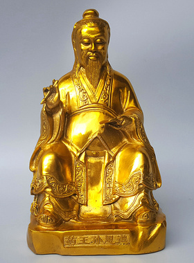 药王孙思邈铜像医圣张仲景中式