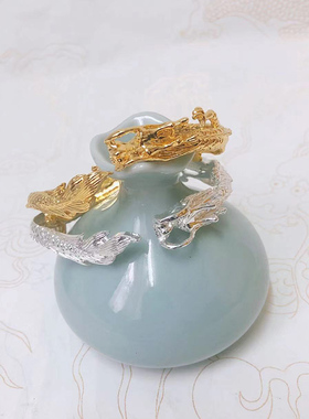 古风男女合金盘龙手镯