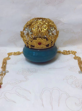 发冠合金古风流苏束发