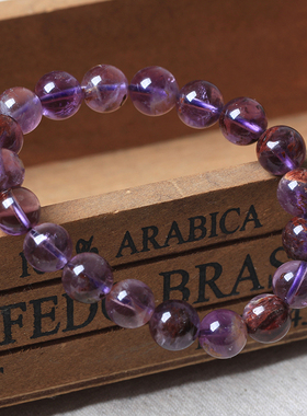 紫钛晶手链天然极光23幽灵男女款