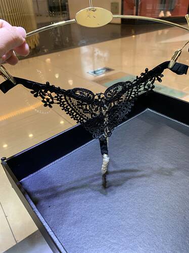 珠子内裤粉色珍珠丁字裤女士性感火辣透明按摩T裤 - 图2