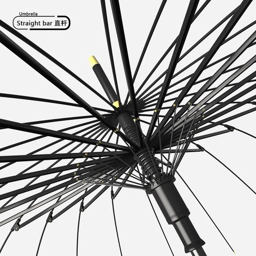 24 -костный зонтик с длинной ручкой автоматическая сильная сильная анти -ветра с двойным зонтиком Женский прозрачный дождь и дождь с двойственным использованием на заказ прямой ручка зонт