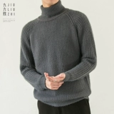 Демисезонный утепленный трикотажный свитер для влюбленных, в корейском стиле, большой размер