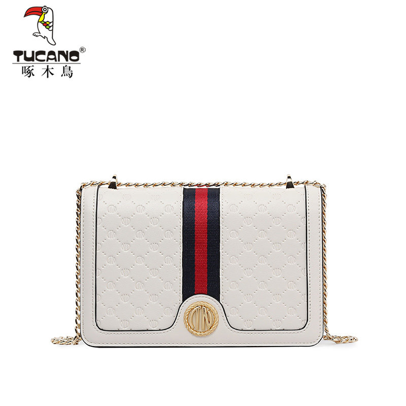 啄木鸟2021新款百搭女老花斜挎包 啄木鸟望美女士包袋