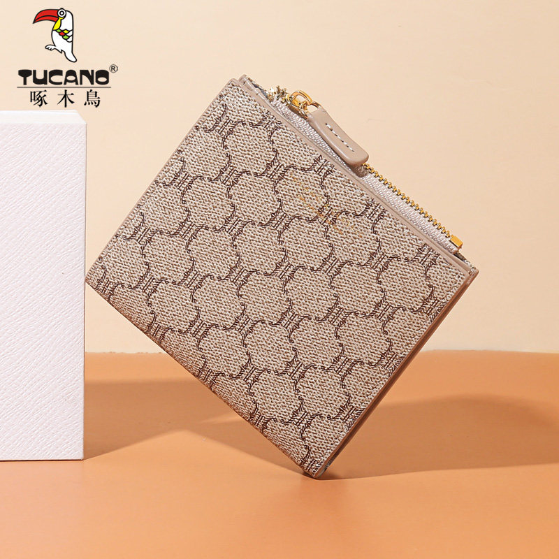 啄木鸟卡包女2022新款小众薄零钱包 啄木鸟望美钱包