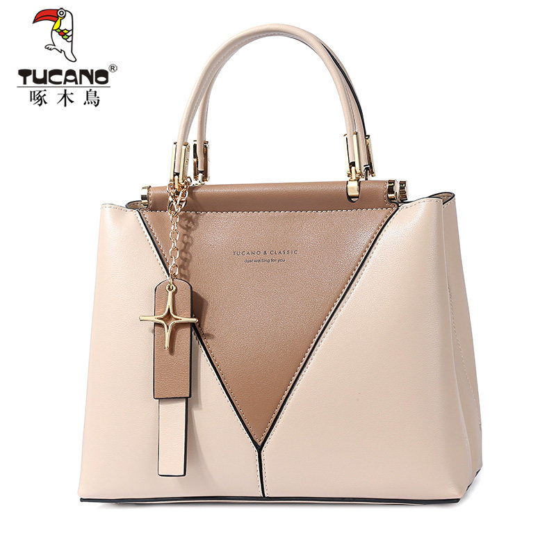 啄木鸟2020新款潮妈妈包铂金包 啄木鸟望美女士包袋