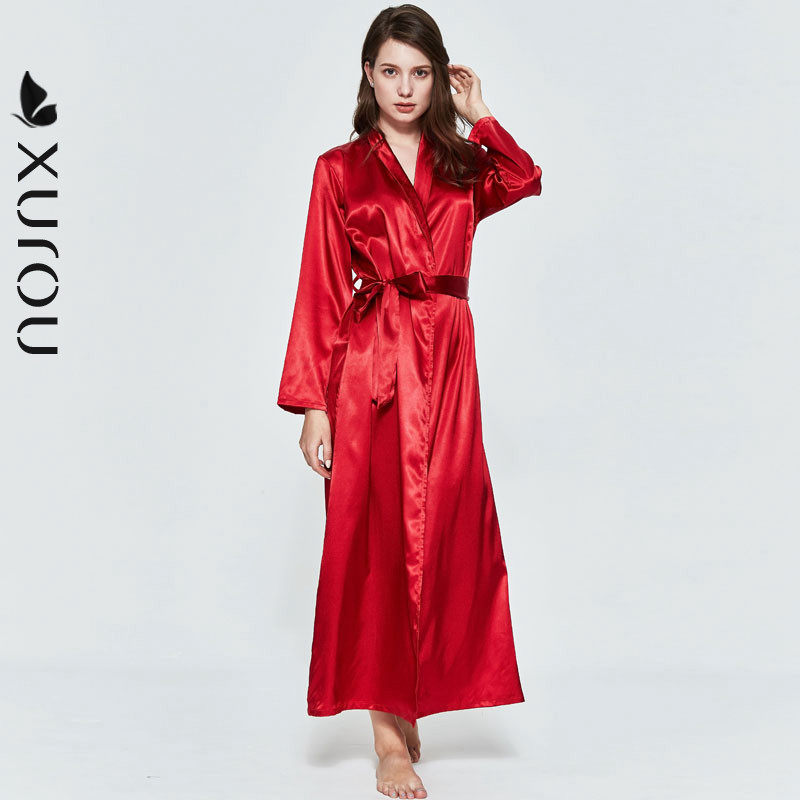 丝绸性感睡衣伴娘薄吊带睡裙睡袍 序柔睡袍/浴袍