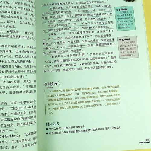 绿山墙的安妮正版蒙哥玛利原版原著国际大奖儿童文学小说适合青少年小学生阅读三四年级五六年级课外书籍系列全套寒暑假经典书目 - 图1
