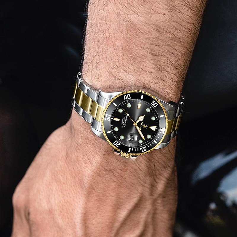 2021新款瑞士黑水鬼男士自动机械表 路欧斯宾国产腕表