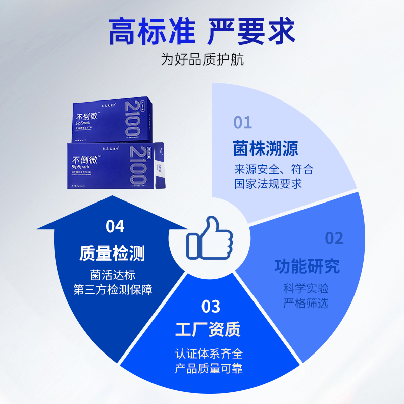 不倒微益生菌即食冻干粉含专利可降解酒精益生菌喝酒前葛根枳椇子