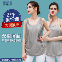 Radiation-proof pregnant womans belly apron inside dress with invisible pregnancy clothes female office computer