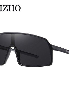 骑行变色偏光太阳镜男大框