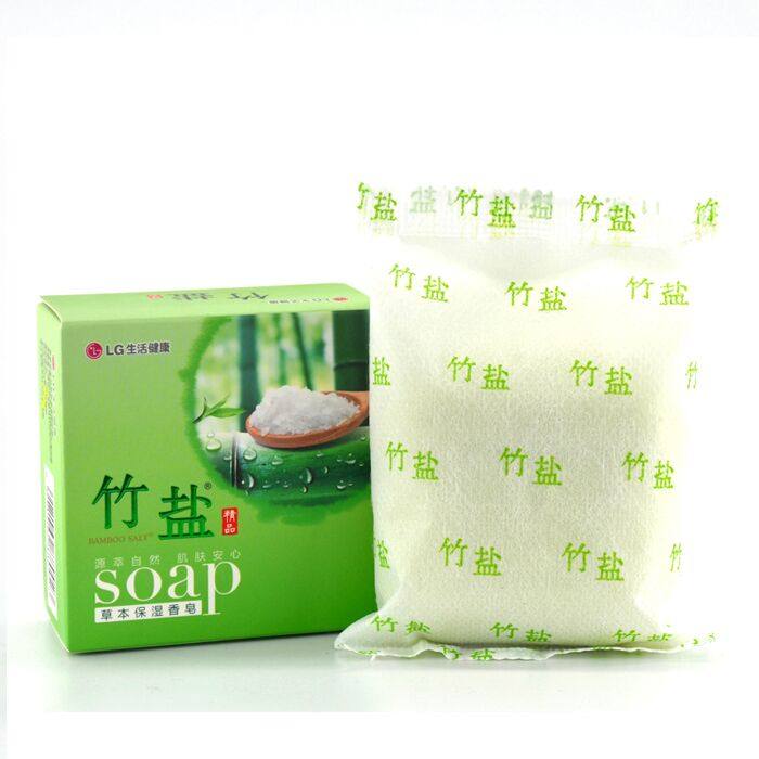 lg竹盐消毒草本保湿+黄土手洗脸皂 牙博士家居香皂