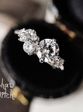 INS欧美风纯银锆石复古戒指定制