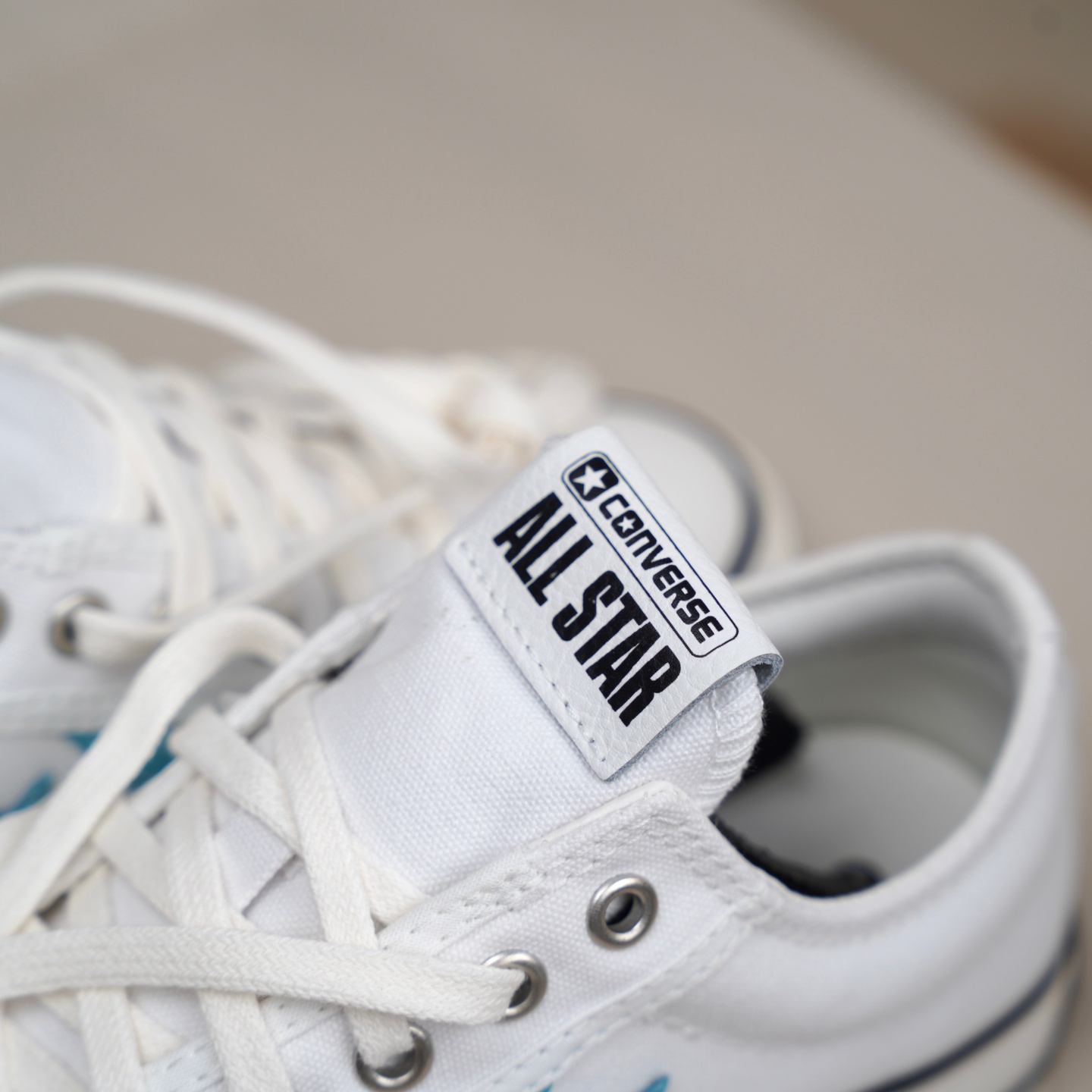 匡威正品Star Player76舒适简约复古低帮板鞋男女同款白蓝A09857C - 图1