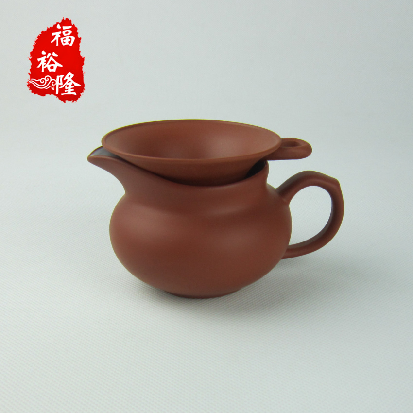 紫砂公道杯 原矿乌泥红泥茶海 功夫茶具 喝功夫茶配件 分茶器