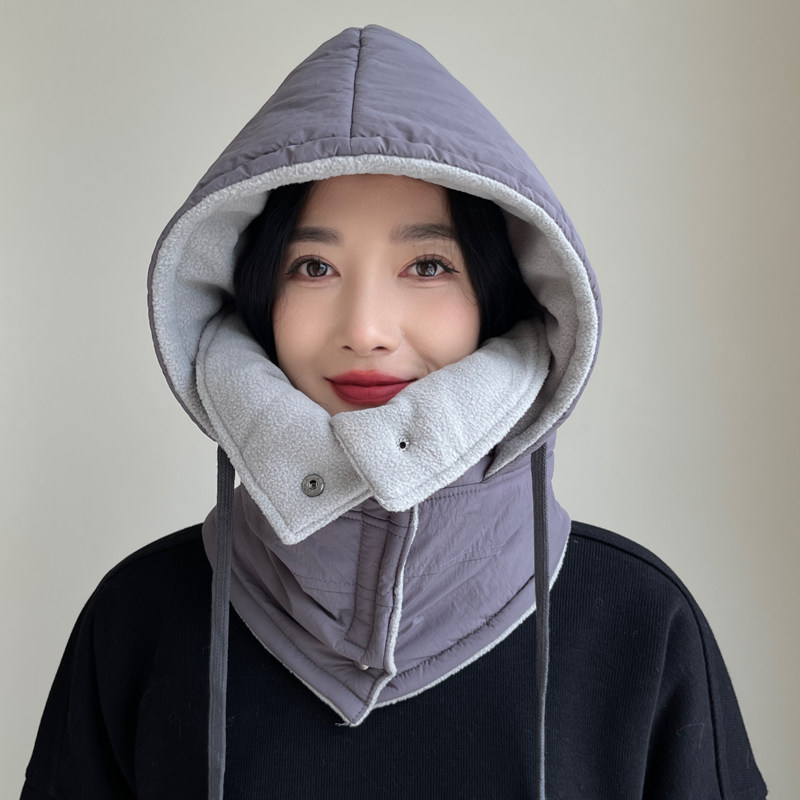 防风防泼水骑行电动车棉帽 保暖加绒加厚秋冬雷锋帽 男帽子女冬季