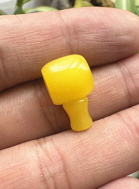黄玉髓三通藏式佛头佛塔佛珠星月金刚菩提配饰diy三通饰品搭配