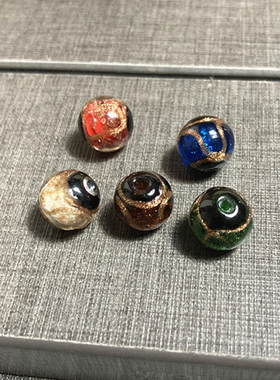 diy配件琉璃散珠子DIY圆珠