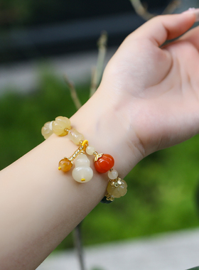 金丝南财手链宝南瓜手串