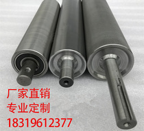 Galvanized unpowered roller stainless steel rubber roller conveying conveyor belt roller-line roller roller roller accessories