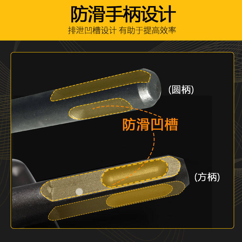 齐丰冲击钻头电锤钻头圆头方头6厘8厘10厘12厘圆柄方柄油压钻咀 - 图1