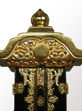 实木牌位摆件拷漆工艺龙头龙牌