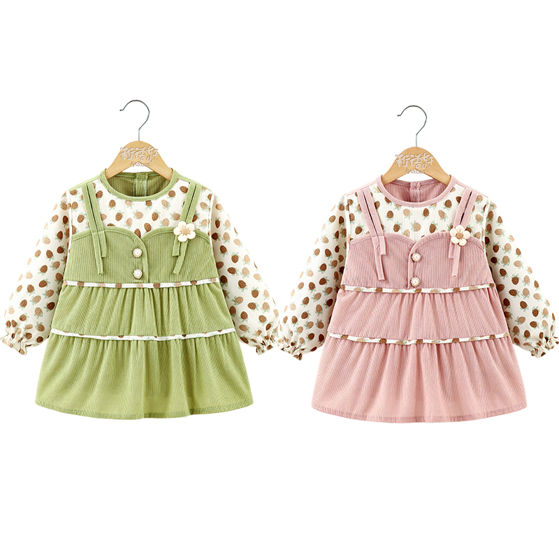 Baby girl's autumn and winter outer wear princess dress