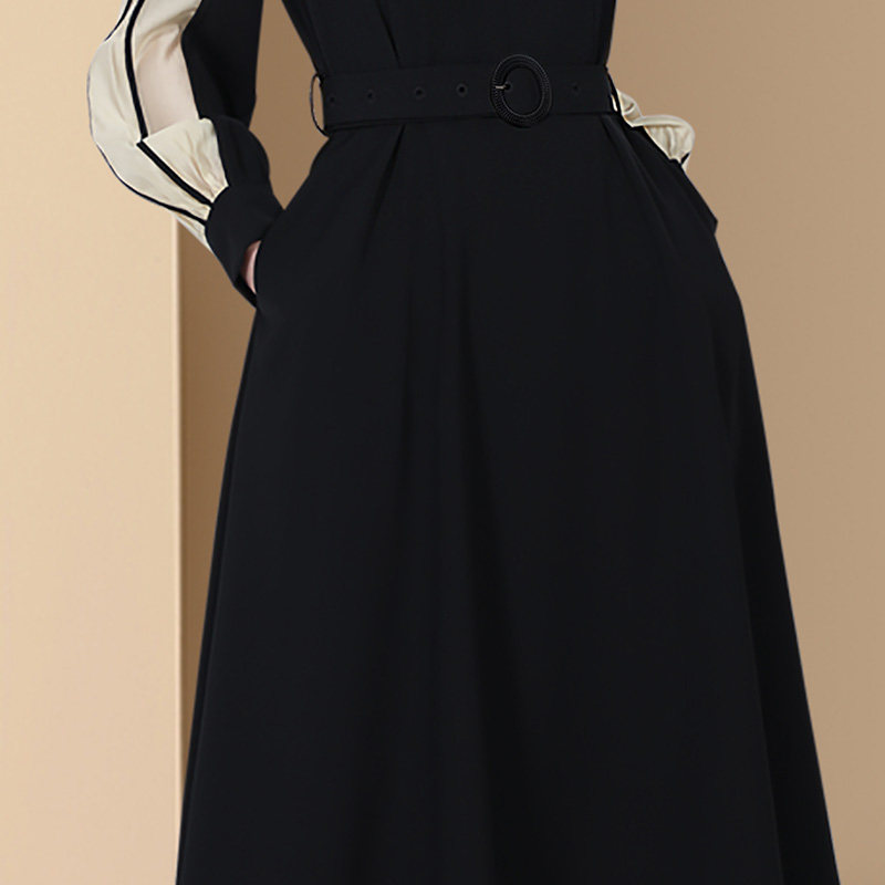 迪菲丽格春季长袖连衣裙中长裙子 迪菲丽格连衣裙