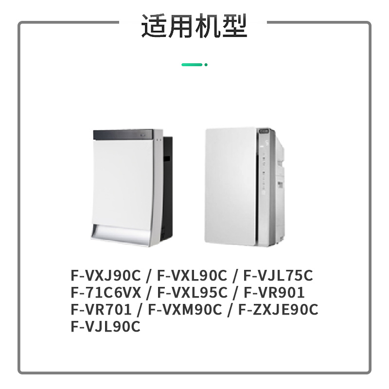 适配松下空气净化器F-VXL95C VR701/901VJL75C71C6VX/VX2加湿滤网 - 图0
